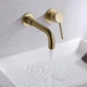 Смеситель для умывальника скрытого монтажа Epelli Muro Di Lacrime Brushed Oro, матовое золото - изображение 1