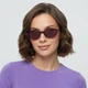 Жіночі сонцезахисні окуляри овальної форми Honey Fashion Accessories бордовий (4-67) - изображение 3