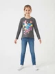 Лонгслів дитячий на дівчинку Disney Soy Luna 122-128р Сірий (1781) - изображение 1