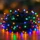 Гирлянда светодиодная нить 200LED с контроллером 8 режимов 220В для новогоднего декора елки Разноцветная - изображение 1