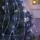 Гирлянда Конский хвост от сети, 2,5 м, 20 нитей, 500 LED, Холодный белый - изображение 5
