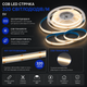 Світлодіодна LED COB стрічка 3 метри з кнопками USB з регулюванням яскравості - зображення 5