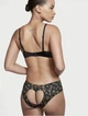 Комплект Victoria’s Secret Le Jardin Print Love by Victoria Front Close Plunge ,Бюстгальтер з push-up+ Cheeky Panty,Чорний з різнобарвним,34B-S - изображение 2