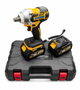Аккумуляторный ударный гайковёрт Krafftec DTW 1000Hm 48V 8Ah, бесщёточный, 2 АКБ, набор инструментов - изображение 1