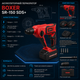 Акумуляторний перфоратор Boxer SR 150 SDS Plus 24 В 2 акумулятори ударний 5000 уд хв із швидкозатискним патроном у кейсі - зображення 2