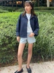 Ветровка женская Uniqlo 334494891 S Синяя (1160841661) - изображение 3