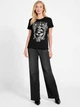 Футболка хлопковая длинная женская Guess 742725124 XS Черная (1160876976) - изображение 3