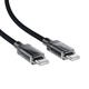 Дата кабель USB-C to USB-C 1.2m 60W stainless steel C12-03 Black Acefast (6974316283317) - изображение 3