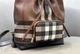 Женский рюкзак Burberry Check Dark Birch Brown коричневого цвета артикул 27650 - изображение 5