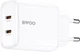 Мережевий зарядний пристрій Bwoo CDA206 PD 35W Wall Charger 2x USB-C Port White (6933654814782) - зображення 2