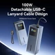 Powerbank Vention 20000 mAh 100W Power TFT Display Type Gray (V_FKCH0) - obraz 3