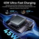 УМБ Vention 20000 mAh 45W Mini with Built-in USB-C Cable Gray (V_FHGH0) - зображення 6