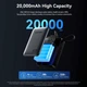 УМБ Vention 20000 mAh 45W Mini with Built-in USB-C Cable Gray (V_FHGH0) - зображення 8
