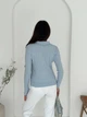 Жіноча кофта-поло 7036, блакитний, one size - зображення 3