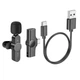Петличный микрофон Borofone BFK12 Trophy Dual-mic беспроводной Lightning/Type-C черный - изображение 3