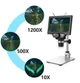 Цифровой микроскоп GAOSUO G1200HD 12Мп 7" LCD подсветка увеличение до 1200X металлический - изображение 5