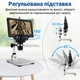 Цифровой микроскоп GAOSUO G1200HD 12Мп 7" LCD подсветка увеличение до 1200X металлический - изображение 9