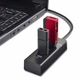 Концентратор USB HUB хаб 3.0 Dellta 303 на 4 порта Black - изображение 6