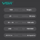 Електробритва VGR V-308 Green шейвер подвійне лезо 9000 RPM LED Display - изображение 2