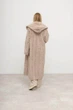 Женское двустороннее пальто с капюшоном и поясом ALBERTO BINI MKALB202-351 - 40/42, Бежевий - изображение 9