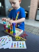 Дерев'яний сортер-пірамідка Геометрика — логічна Montessori іграшка для вивчення кольорів та форм - изображение 2