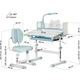 Комплект меблів Evo-Kids (стіл+стілець+полиця+лампа) BD-24 Blue (арт. BD-24 BL) - зображення 4