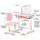 Комплект меблів Evo-Kids (стіл+стілець+полиця+лампа) BD-20 PN - изображение 3