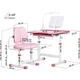 Комплект меблів Evo-kids (стіл+стілець+полиця+лампа) BD-23 PN - изображение 3