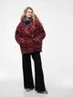 Женское демисезонное полупальто oversize со съемным жилетом ALBERTO BINI MKALB201-90 - 44/46, Червоний - изображение 1