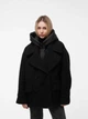 Жіноче демісезонне півпальто oversize зі знімним жилетом ALBERTO BINI MKALB201-90/3-4-10 - 40/42, Чорний - зображення 5