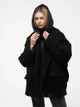 Жіноче демісезонне півпальто oversize зі знімним жилетом ALBERTO BINI MKALB201-90/3-4-10 - 40/42, Чорний - зображення 8