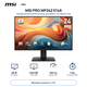 Монитор 23.8" MSI PRO MP242 E14A IPS 1920x1080 144 Гц 300 кд/м² колонки 2x2 Вт Black - изображение 1