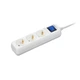 Фильтр питания 2E (2E-U03ESM1.5) 3 розетки, 1.5 м, White - изображение 1