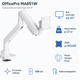 Кронштейн настільний OfficePro MA851W для монітора 24"-57" до 27 кг VESA 200x200 White - зображення 1