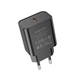 Мережевий зарядний пристрій BOROFONE BA71A Power single Port PD20W charger Black - зображення 3
