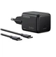 Мережевий зарядний пристрій з кабелем UGREEN X517 25W USB-C GaN Fast Charger Set EU+1M CC Cable black - изображение 1