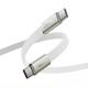 Кабель ACEFAST C24-03, Type-C to Type-C, 60W, 3A, 1.2m, Braided wire, Zinc alloy + TPE connectors, White - изображение 4