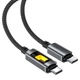 Кабель ACEFAST C21-03, Type-C to Type-C, 60W, 1.2m, Nylon, Aluminum Alloy connectors, Black - изображение 4
