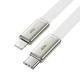 Кабель ACEFAST C24-01, USB to iP, 30W, 1.2m, Braided wire, Zinc alloy + TPE connectors, White - изображение 3