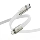 Кабель ACEFAST C24-01, USB to iP, 30W, 1.2m, Braided wire, Zinc alloy + TPE connectors, White - изображение 4