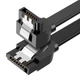 Кабель UGREEN US217 Angled SATA 3 Data Cable 0.5m (Black)(UGR-30797) - изображение 1