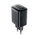 Мережевий зарядний пристрій ACEFAST A108 PD67W GaN (2*USB-C+USB-A) charger Black - изображение 5