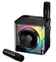Портативная караоке-колонка BOROFONE DR23 Deep с 2 беспроводными микрофонами и RGB-подсветкой Black - изображение 1