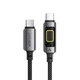 Кабель ACEFAST C21-03 Fantasy Color USB-C to USB-C 60W 3A 1.2m Black / Grey - изображение 1