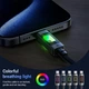 Кабель ACEFAST C21-03 Fantasy Color USB-C to USB-C 60W 3A 1.2m Black / Grey - изображение 7