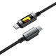 Кабель ACEFAST C21-03 Fantasy Color USB-C to USB-C 60W 3A 1.2m Black / Grey - изображение 13