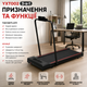 Бігова доріжка Sperax XM-Q2F складана електрична Walking Pad 3 в 1 до 150 кг 8 км год з пультом LED дисплеєм та тихим двигуном чорна - зображення 5