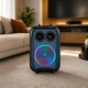 Портативная музыкальная Bluetooth колонка ZQS 20Вт с FM-радио USB TF LED подсветкой и микрофоном 1800mAh (OZI8) - изображение 1