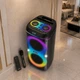 Портативная Bluetooth колонка ZXX 80 Вт 2×8" для караоке с микрофоном TWS FM USB TF аккумулятор Черная (58O8) - изображение 2
