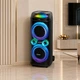 Портативная акустическая колонка ZXX 80 Вт 2x10 Bluetooth TWS FM USB TF LED караоке с 2 микрофонами и пультом черная (OO99) - изображение 2